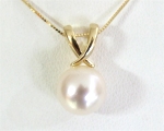 Anhänger mit echter Zuchtperle 9.0 - 10.0 mm