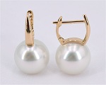 Weiße Südseeperlen Ohrstecker 10.0 - 11.0 mm