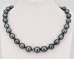 Tahiti Perlen Halskette 11.0 - 13.4 mm